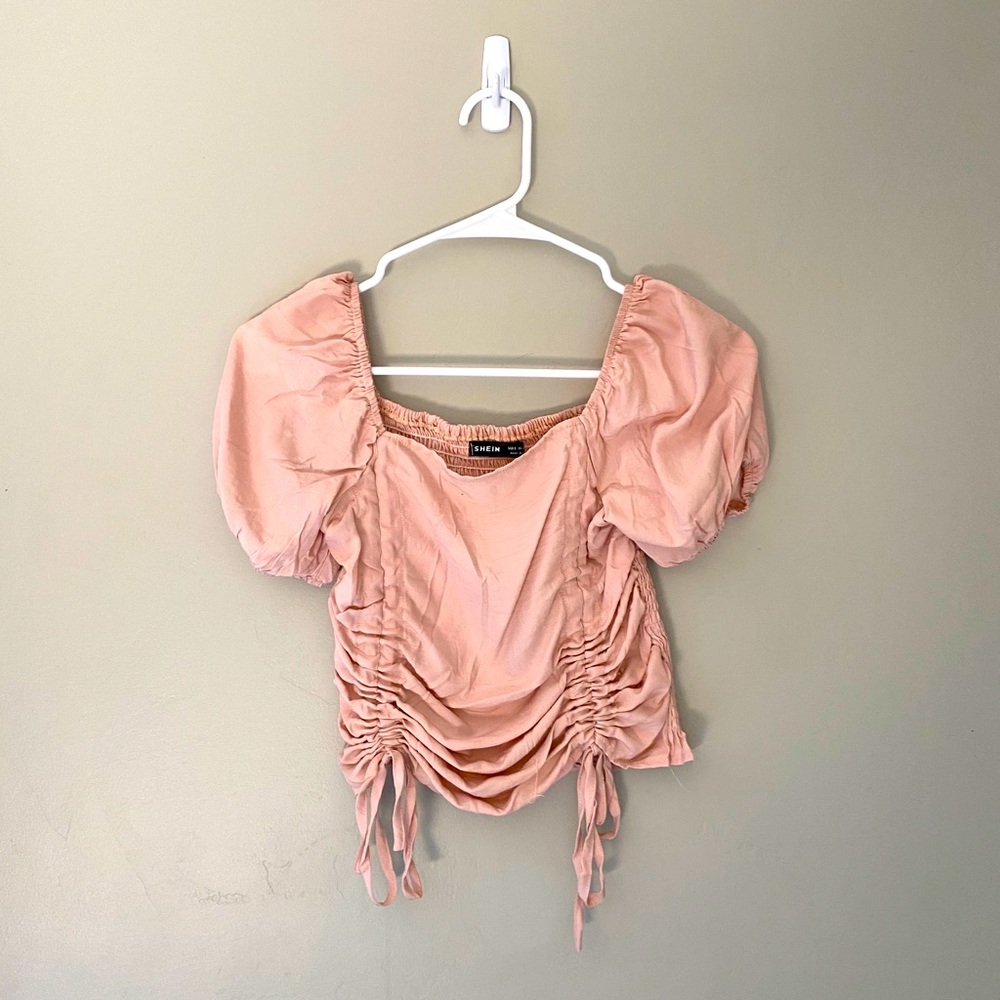 Shein cropped fitted blouse